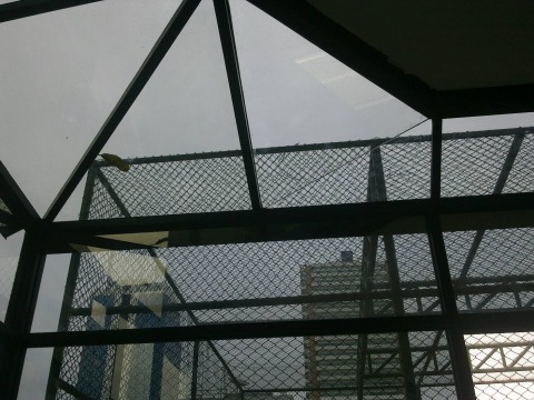 ทำกันสาดหลังคากระจก