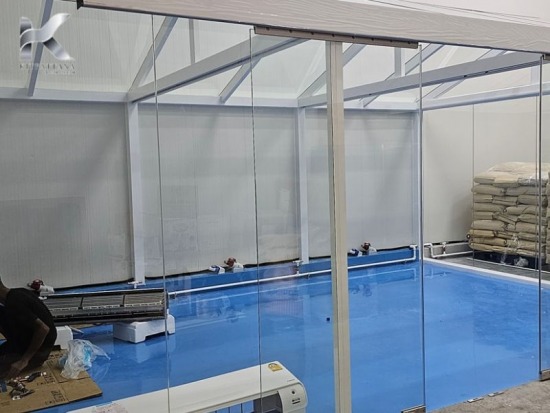 ติดตั้งกระจกเทมเปอร์